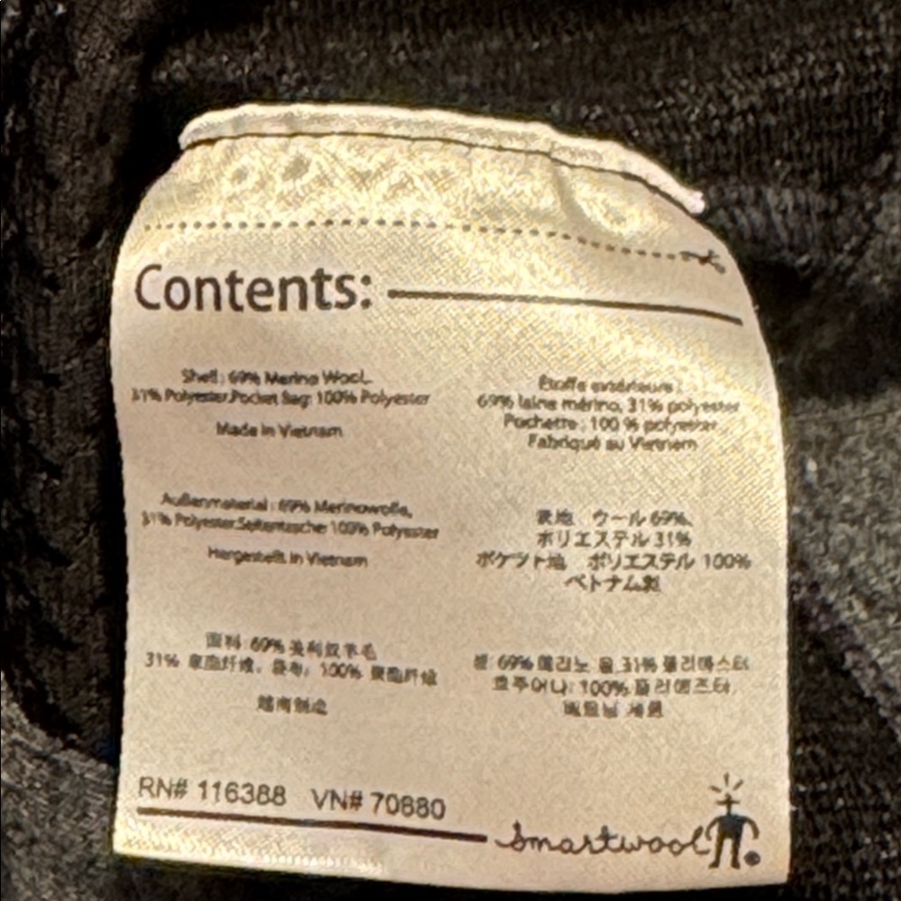 Smartwool Rabbit Ears Merino Wool Full Zip Jacket - Picture 5 of 5